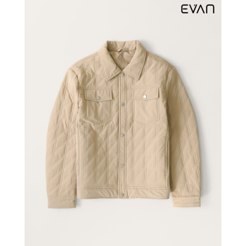 Diamond Quilted Shirt Jacket