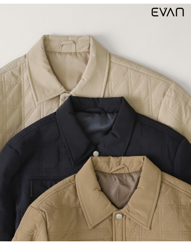 Diamond Quilted Shirt Jacket