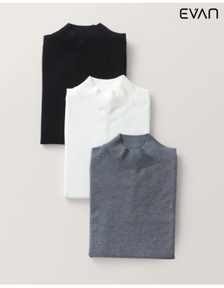 Men’s Essential Mock Neck Knitted Sweater
