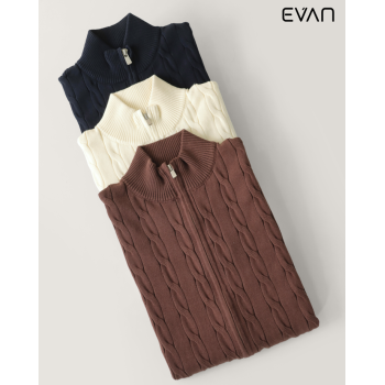 Heritage Cable: The Essential Men’s Full-Zip Knit Sweater