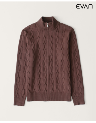 Heritage Cable: The Essential Men’s Full-Zip Knit Sweater