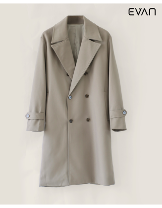 Timeless Sophistication: Double-Breasted Long Coat