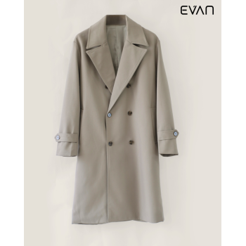 Timeless Sophistication: Double-Breasted Long Coat