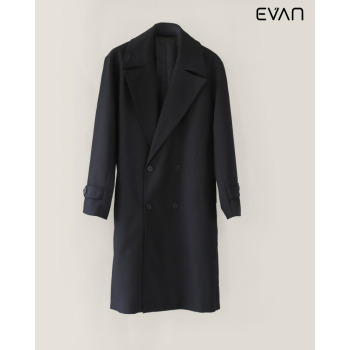 Timeless Sophistication: Double-Breasted Long Coat