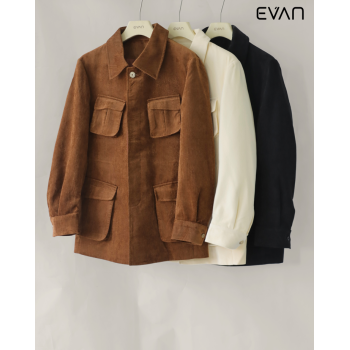  Retro Utility: Men's Corduroy Safari Coat