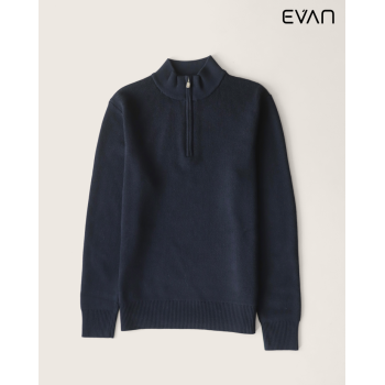 Ribbed Quarter-Zip Sweater: Refined Layering