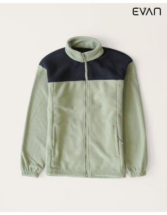 Trekker Fleece Jacket: Essential Color-Block Comfort
