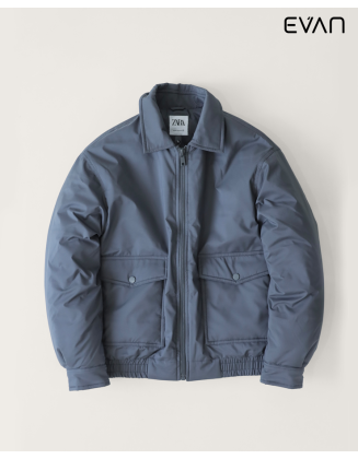 Padded Collared Jacket: Modern Workwear