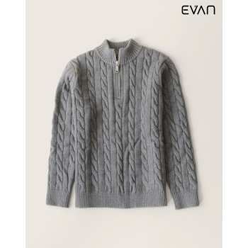 Cable Knit Quarter-Zip: Heritage Warmth