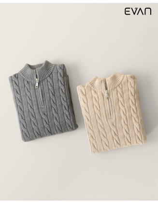 Cable Knit Quarter-Zip: Heritage Warmth