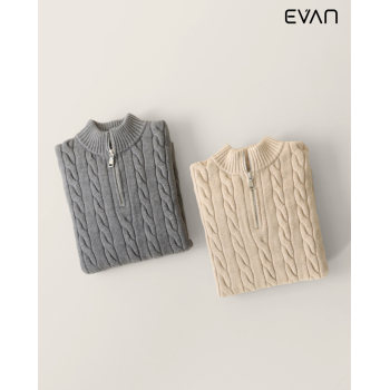 Cable Knit Quarter-Zip: Heritage Warmth