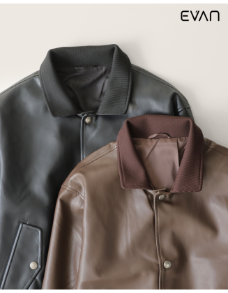 Faux Leather Varsity Jacket: Retro Edge