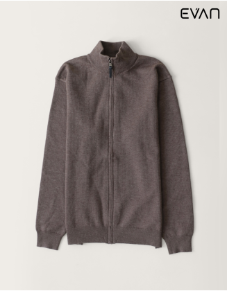 Ribbed Full-Zip Sweater: Refined Layering