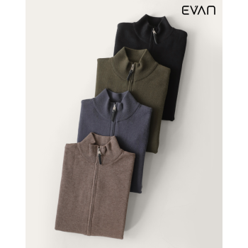 Ribbed Full-Zip Sweater: Refined Layering