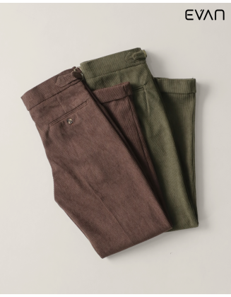 Corduroy Gurkha Trousers: Textured Heritage