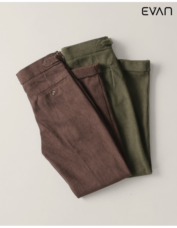 Corduroy Gurkha Trousers: Textured Heritage