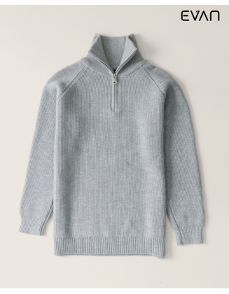 Ribbed Quarter-Zip Sweater: Modern Layering