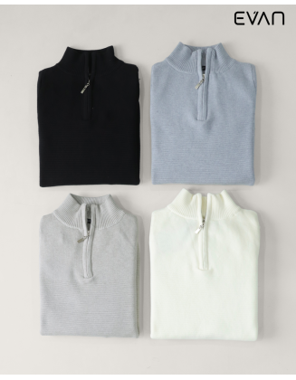 Knit Quarter-Zip Sweater: Refined Comfort