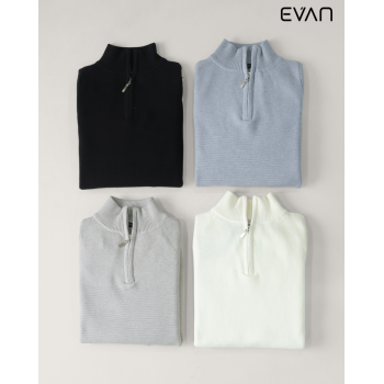 Knit Quarter-Zip Sweater: Refined Comfort