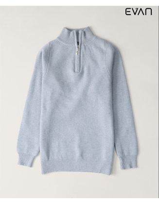 Knit Quarter-Zip Sweater: Refined Comfort