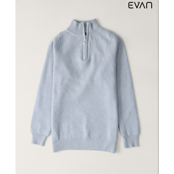 Knit Quarter-Zip Sweater: Refined Comfort