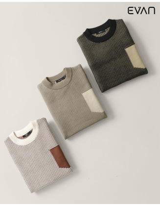 Textured Pattern Sweater: Modern Detail