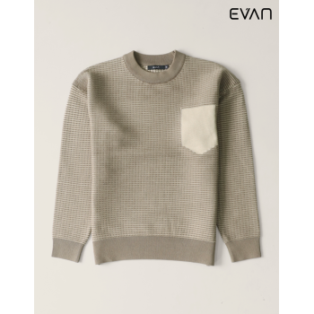 Textured Pattern Sweater: Modern Detail