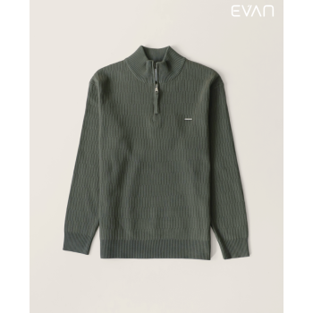 Textured Quarter-Zip Sweater: Modern Texture