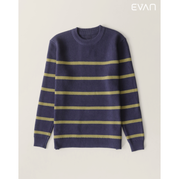 Striped Crewneck Sweater: Bold & Textured