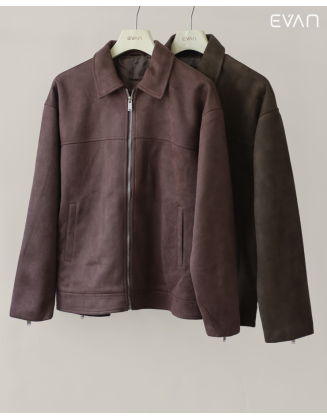 Suede Harrington Jacket: Luxurious Texture