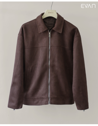 Suede Harrington Jacket: Luxurious Texture
