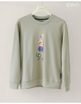 Graphic Crewneck Sweatshirt: Whimsical Comfort