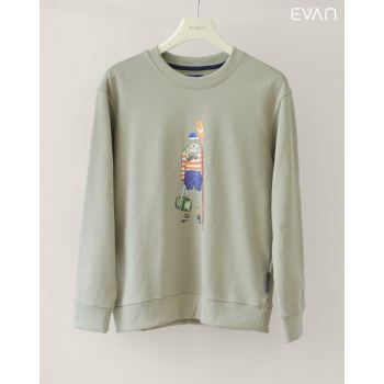 Graphic Crewneck Sweatshirt: Whimsical Comfort