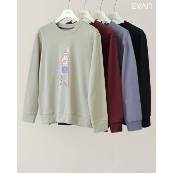 Graphic Crewneck Sweatshirt: Whimsical Comfort