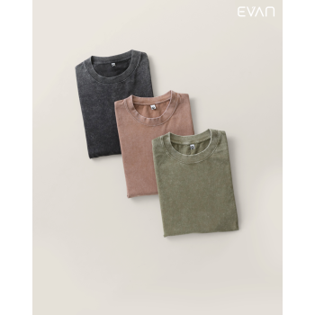 Pigment-Dyed Long-Sleeve Tee: Retro Vibe