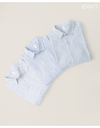 Striped Linen-Blend Shirt: Effortless Casual Style