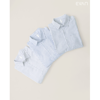 Striped Linen-Blend Shirt: Effortless Casual Style