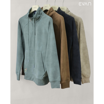 Quarter-Zip Sweatshirt: Textured Comfort