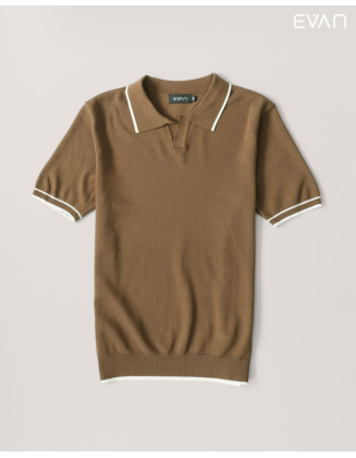 EVAN Knitted Polo: Retro Refinement