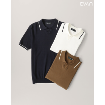EVAN Knitted Polo: Retro Refinement