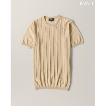 Short-Sleeve Ribbed Knit: Modern & Refined