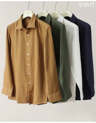 Linen-Blend Full Shirt
