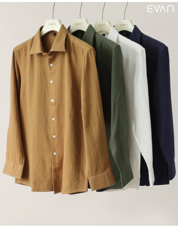 Linen-Blend Full Shirt