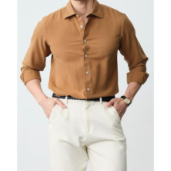 Linen-Blend Full Shirt