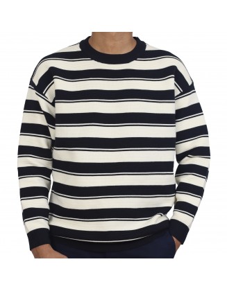 Shark Striped Pattern Sweater