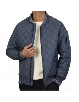 Quilted Bomber Jacket