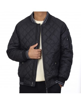 Quilted Bomber Jacket