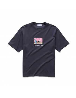 Printed  Round Neck T Shirt
