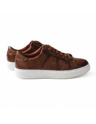 Faux Leather Sneaker 