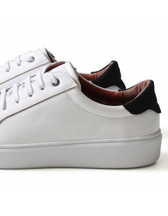 White Leather Faux Leather